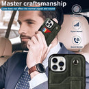 Crazy Horse Texture Shockproof TPU + PU Leather Case with Card Slot & Wrist Strap Holder For iPhone 12 / 12 Pro(Emerald Green)
