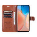 For vivo X70 AZNS Sheepskin Texture Horizontal Flip Leather Case with Holder & Card Slots & Wallet(Brown)