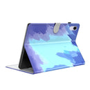 Watercolor Pattern Skin Feel Magnetic Horizontal Flip PU Leather Tablet Case with Holder & Card Slots & Photo Frame For iPad mini 6(Winter Snow)