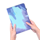 Watercolor Pattern Skin Feel Magnetic Horizontal Flip PU Leather Tablet Case with Holder & Card Slots & Photo Frame For iPad mini 6(Winter Snow)