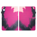Watercolor Pattern Skin Feel Magnetic Horizontal Flip PU Leather Tablet Case with Holder & Card Slots & Photo Frame For iPad mini 6(Berry)