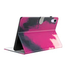 Watercolor Pattern Skin Feel Magnetic Horizontal Flip PU Leather Tablet Case with Holder & Card Slots & Photo Frame For iPad mini 6(Berry)