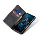 For Huawei Honor 20 Denim Texture Casual Style Horizontal Flip Leather Case with Holder & Card Slots & Wallet(Black)