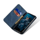 For Huawei Honor 20 Denim Texture Casual Style Horizontal Flip Leather Case with Holder & Card Slots & Wallet(Blue)