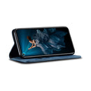 For Huawei Honor 20 Denim Texture Casual Style Horizontal Flip Leather Case with Holder & Card Slots & Wallet(Blue)