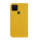 For Google Pixel 5a 5G Litchi Texture Horizontal Flip Leather Case with Holder & Card Slots(Yellow)
