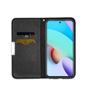 For Xiaomi Redmi 10 Litchi Texture Horizontal Flip Leather Case with Holder & Card Slots(Black)
