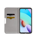 For Xiaomi Redmi 10 Litchi Texture Horizontal Flip Leather Case with Holder & Card Slots(Grey)