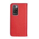For Xiaomi Redmi 10 Litchi Texture Horizontal Flip Leather Case with Holder & Card Slots(Red)