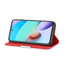 For Xiaomi Redmi 10 Litchi Texture Horizontal Flip Leather Case with Holder & Card Slots(Red)