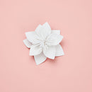 Lotus Creative Paper Cutting Shooting Props Flowers Papercut Jewelry Cosmetics Background Photo Photography Props(White)