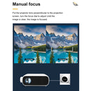 YG280 1920x1080P Portable Home Theater Mini LED HD Digital Projector, US Plug(White)