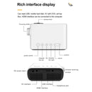 YG280 1920x1080P Portable Home Theater Mini LED HD Digital Projector, US Plug(Yellow)
