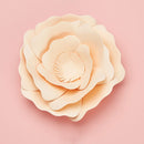 Peony Creative Paper Cutting Shooting Props Flowers Papercut Jewelry Cosmetics Background Photo Photography Props(Champagne)