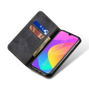 For Xiaomi Mi CC9 / Mi 9 Lite Denim Texture Casual Style Horizontal Flip Leather Case with Holder & Card Slots & Wallet(Black)