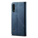 For Xiaomi Mi CC9 / Mi 9 Lite Denim Texture Casual Style Horizontal Flip Leather Case with Holder & Card Slots & Wallet(Blue)