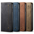For Xiaomi Mi CC9 / Mi 9 Lite Denim Texture Casual Style Horizontal Flip Leather Case with Holder & Card Slots & Wallet(Blue)