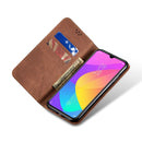 For Xiaomi Mi CC9 / Mi 9 Lite Denim Texture Casual Style Horizontal Flip Leather Case with Holder & Card Slots & Wallet(Brown)