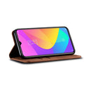 For Xiaomi Mi CC9 / Mi 9 Lite Denim Texture Casual Style Horizontal Flip Leather Case with Holder & Card Slots & Wallet(Brown)