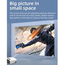 YG330 1920x1080P Portable Home Theater Mobile Phone Wireless Same Screen Mini LED HD Digital Projector, EU Plug(White)
