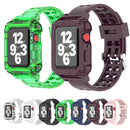 Glacier Transparent Jelly Strap Watch Band For Apple Watch Series 6 & SE & 5 & 4 44mm(Blue)