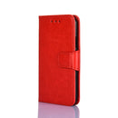 For Doogee X96 Pro Crystal Texture Horizontal Flip Leather Case with Holder & Card Slots & Wallet(Red)
