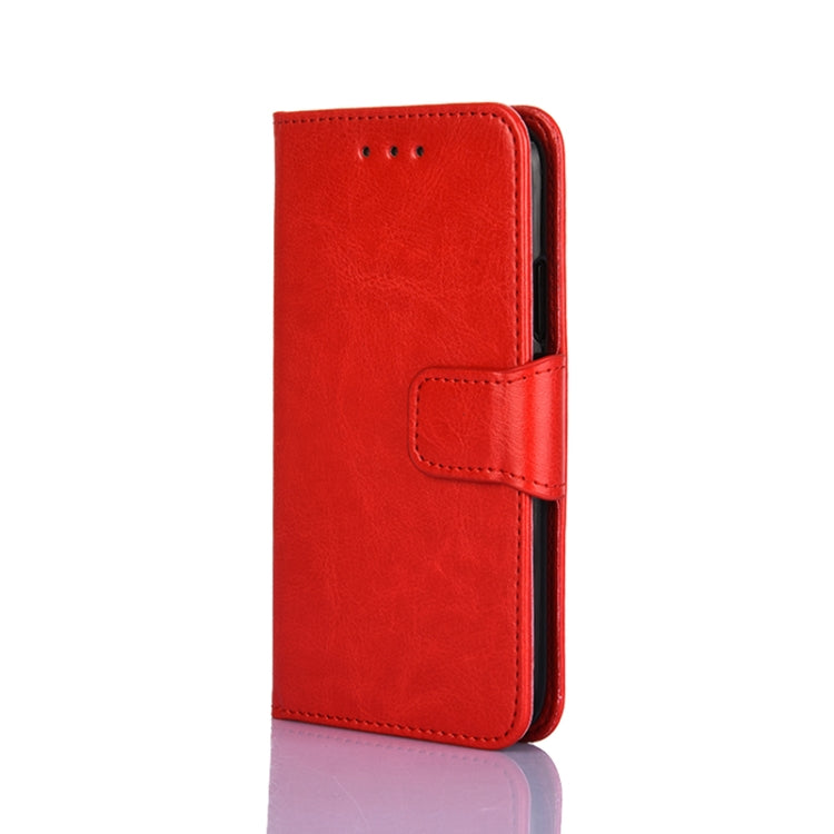For Doogee X96 Pro Crystal Texture Horizontal Flip Leather Case with Holder & Card Slots & Wallet(Red)