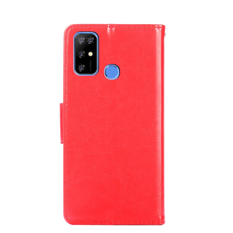 For Doogee X96 Pro Crystal Texture Horizontal Flip Leather Case with Holder & Card Slots & Wallet(Red)