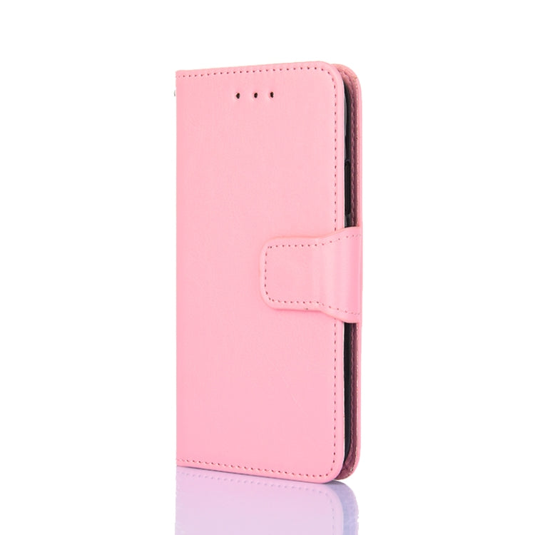 For Doogee X96 Pro Crystal Texture Horizontal Flip Leather Case with Holder & Card Slots & Wallet(Pink)