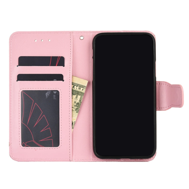 For Doogee X96 Pro Crystal Texture Horizontal Flip Leather Case with Holder & Card Slots & Wallet(Pink)