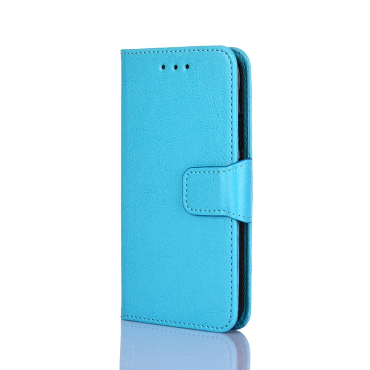 For Doogee X96 Pro Crystal Texture Horizontal Flip Leather Case with Holder & Card Slots & Wallet(Light Blue)