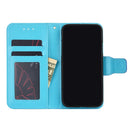 For Doogee X96 Pro Crystal Texture Horizontal Flip Leather Case with Holder & Card Slots & Wallet(Light Blue)