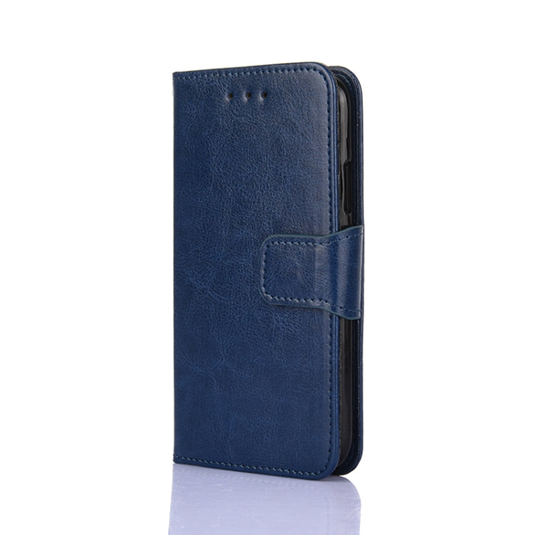 For Doogee X96 Pro Crystal Texture Horizontal Flip Leather Case with Holder & Card Slots & Wallet(Royal Blue)