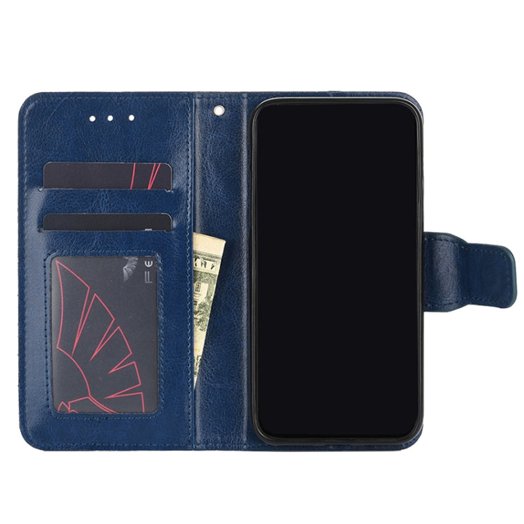 For Doogee X96 Pro Crystal Texture Horizontal Flip Leather Case with Holder & Card Slots & Wallet(Royal Blue)