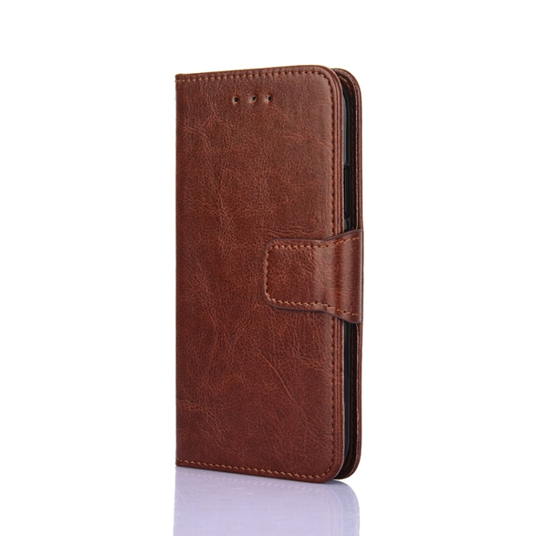 For Doogee X96 Pro Crystal Texture Horizontal Flip Leather Case with Holder & Card Slots & Wallet(Brown)