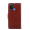 For Doogee X96 Pro Crystal Texture Horizontal Flip Leather Case with Holder & Card Slots & Wallet(Brown)