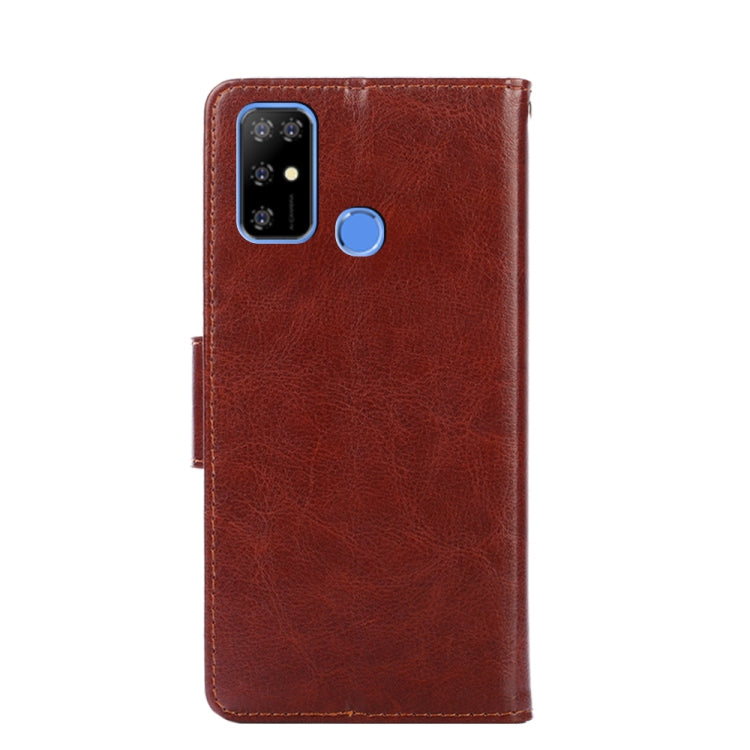 For Doogee X96 Pro Crystal Texture Horizontal Flip Leather Case with Holder & Card Slots & Wallet(Brown)