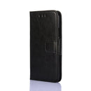 For Doogee X96 Pro Crystal Texture Horizontal Flip Leather Case with Holder & Card Slots & Wallet(Black)