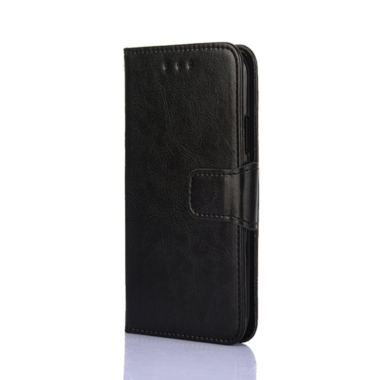 For Doogee X96 Pro Crystal Texture Horizontal Flip Leather Case with Holder & Card Slots & Wallet(Black)
