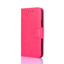 For Ulefone Note 11P Crystal Texture Horizontal Flip Leather Case with Holder & Card Slots & Wallet(Rose Red)
