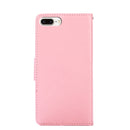 Crystal Texture Horizontal Flip Leather Case with Holder & Card Slots & Wallet For iPhone 8 Plus & 7 Plus(Pink)