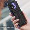 For Samsung Galaxy A52 5G / 4G Armor Card PC + TPU Shockproof Case with Card Slot & Invisible Holder(Purple)