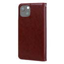 Rose Embossed Horizontal Flip PU Leather Case with Holder & Card Slots & Wallet For iPhone 13 mini(Brown)