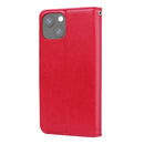 Rose Embossed Horizontal Flip PU Leather Case with Holder & Card Slots & Wallet For iPhone 13 mini(Red)