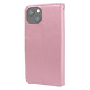 Rose Embossed Horizontal Flip PU Leather Case with Holder & Card Slots & Wallet For iPhone 13 mini(Rose Gold)