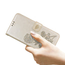 Rose Embossed Horizontal Flip PU Leather Case with Holder & Card Slots & Wallet For iPhone 13(Gold)