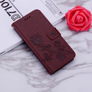 Rose Embossed Horizontal Flip PU Leather Case with Holder & Card Slots & Wallet For iPhone 13 Pro(Brown)
