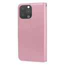 Rose Embossed Horizontal Flip PU Leather Case with Holder & Card Slots & Wallet For iPhone 13 Pro(Rose Gold)