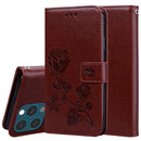 Rose Embossed Horizontal Flip PU Leather Case with Holder & Card Slots & Wallet For iPhone 13 Pro Max(Brown)