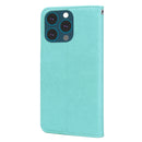 Rose Embossed Horizontal Flip PU Leather Case with Holder & Card Slots & Wallet For iPhone 13 Pro Max(Green)